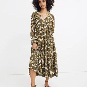 Madewell Floral Midi Dress